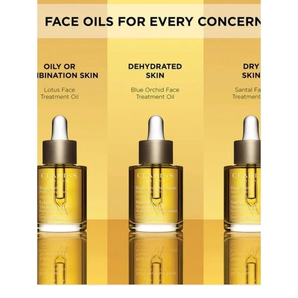 Clarins Santal Soothing Face Treatment Oil for Dry
